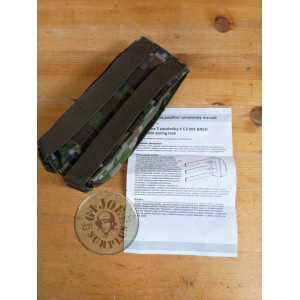 FUNDA MODULAR 2 CARGADORES "AK/VZ y OTROS" CAMUFLAJE VZ95 EJERCITO CHECOSLOVAQUIA NUEVOS