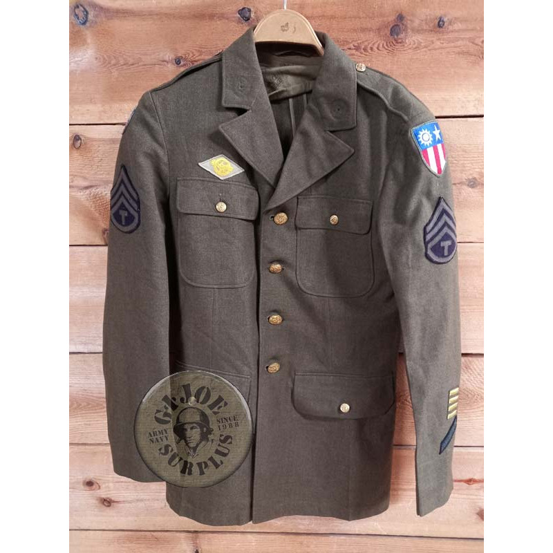 WW2 1941!!! CHAQUETA PASEO US ARMY AIR FORCE WW2 "ESPECIALISTA EN ARMAMENTO" 36R WW2 1942!!! CHAQUETA PASEO US ARMY AIR FORCE WW
