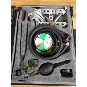 GERMAN FIREFIGHTERS "AUER" OXIGEN SET WITH ORIGINAL WOOD BOX SELLING AT OUR SHOP!! GERMAN ARMY PRESSURE KIT FOR GAS MASKS