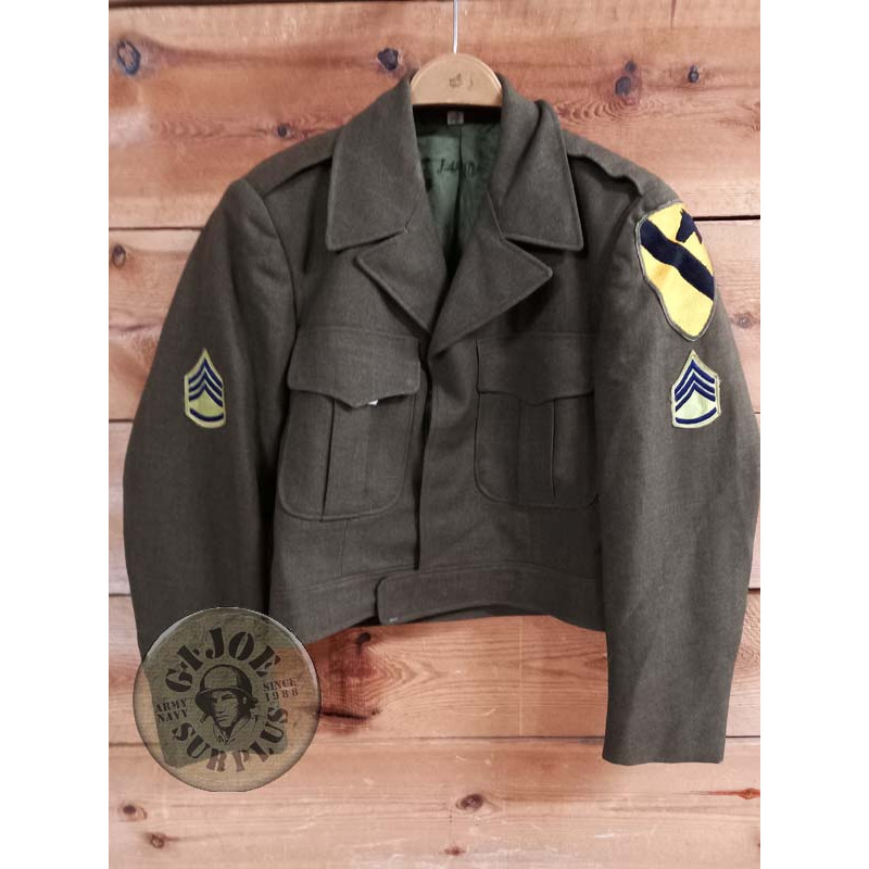 KOREA 1ST CAVARLRY!!! ARMY M1950 "STAFF SERGEANT" IKE JACKET 36S