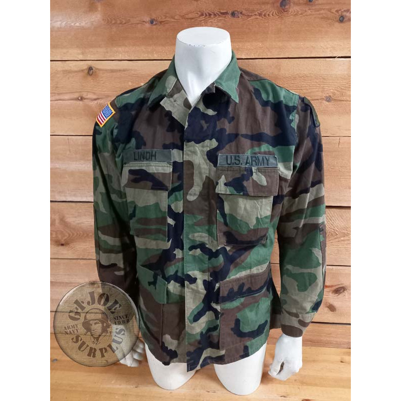 CHAQUETILLA BDU WOODLAND RIPSTOP "NEW YORK GUARD" MEDIUM REGULAR