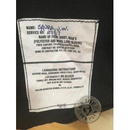 CAMISA M/LARGA US NAVY SERVICIO LANA NEGRA USADAS