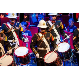 PEGAT TAB "ROYAL MARINES COMMANDO" VERD OLIVA PEGAT TAB "ROYAL MARINES BAND SERVICE" VERD OLIVA