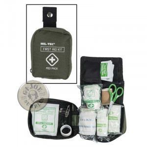 FIRST AID MEDIUM BAG WITH CONTENT RED FIRST AID MEDIUM BAG WITH CONTENT GREEN