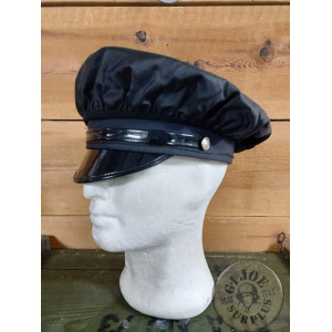 USA POLICE OFFICER REPLICA HAT BLACK COLOUR NYPD POLICE OFFICER REPRO HAT BLACK COLOUR US POLICE HAT WATERPROOF COVERS USED