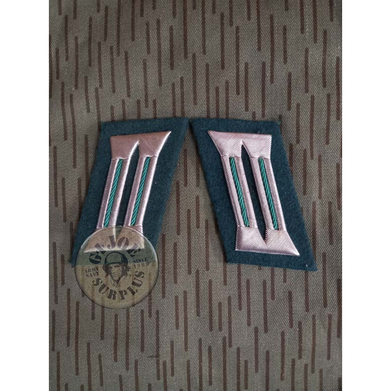 EAST GERMAN ARMY or MILITIA COLLAR RANKS EAST GERMAN OFFICERS VOPO COLLAR RANKS