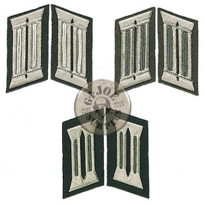 EAST GERMAN ARMY or MILITIA COLLAR RANKS EAST GERMAN OFFICERS VOPO COLLAR RANKS