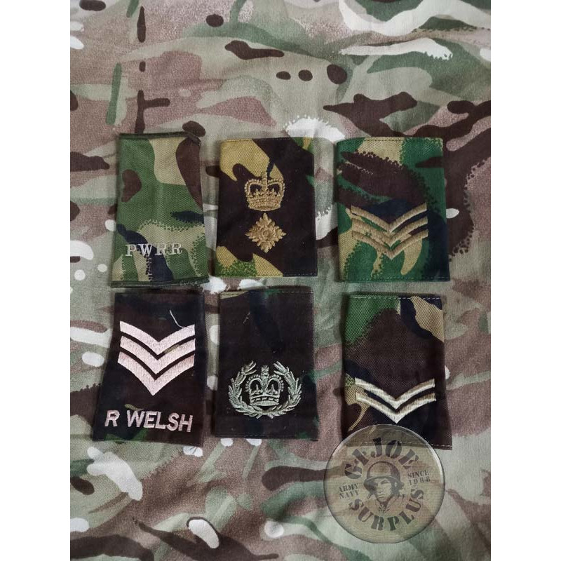 VENDA A BOTIGA!!! GALONS CAMO DPM EXERCIT BRITANIC