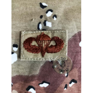 US ARMY "PARACHUTIST BADGE" OLIVE GREEN PATCH US ARMY "PARACHUTIST BADGE" DESERT TAN PATCH