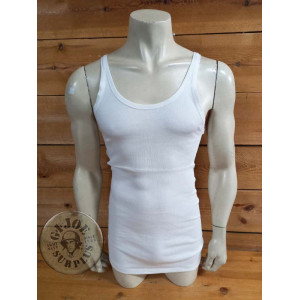 TANK TOP RIB 100% COTTON ITALIAN ARMY NEW