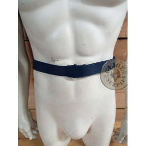 US MODEL TROUSER BELT NAVY BLUE FRENCH AIRFORCE "US MODEL" TROUSER BELT NAVY BLUE NEW