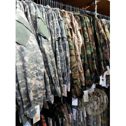 CARNIVAL GALORE!! ARMY SURPLUS CAMOS BDUS-ACUS-MCUS-COMBAT JACKETS..