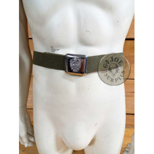 SPANISH ARMY TROUSERS BELT WITH EAGLE BADGE NEW