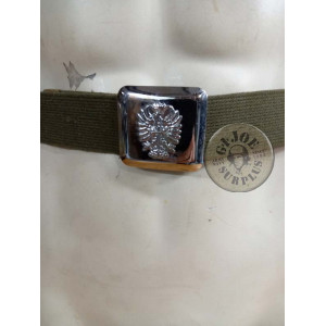 SPANISH ARMY TROUSERS BELT WITH EAGLE BADGE NEW