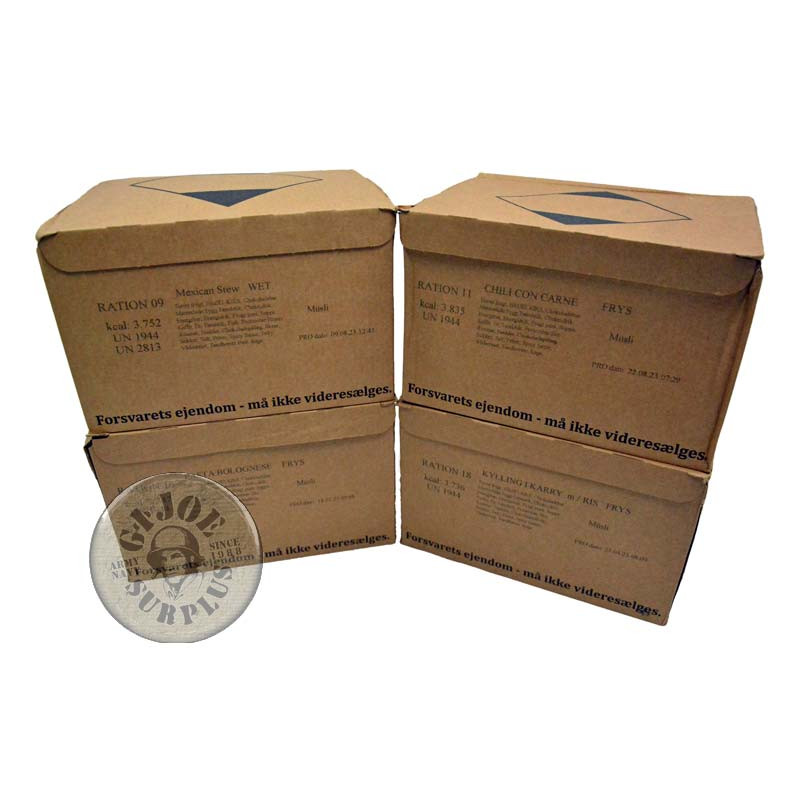 RACION DE COMBATE "MRE 24H" EJERCITO DINAMARCA