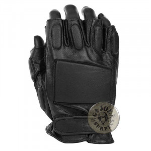 LEATHER FINGERLESS GLOVES LEATHER FINGERLESS GLOVES "POLICE"