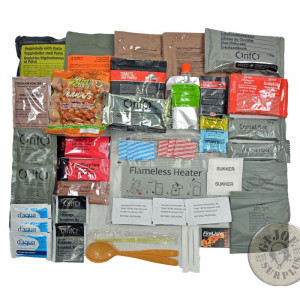 18 BARRES DE SUPERVIVENCIA "WESSEX" EN PACK RACIONS 24H EXERCIT DINAMARCA NOVES