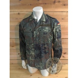 GERMAN ARMY FLECKTARN CAMO TRPEN/TROPICAL UNIFORM JACKET USED