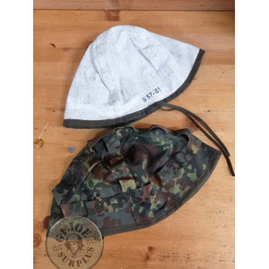 FUNDA REVERSIBLE FLECKTARN NIEVE PARA CASCO ACERO EJERCITO ALEMAN M1960 NUEVAS