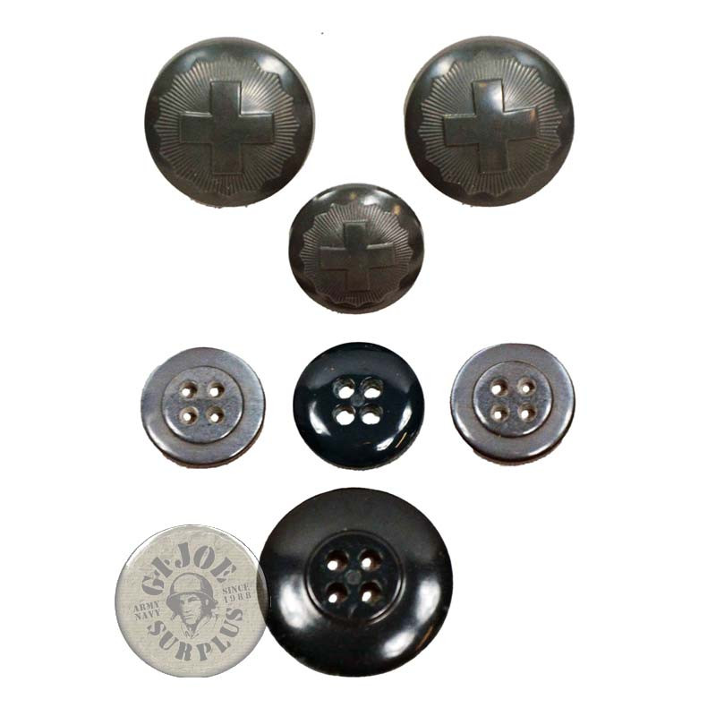 SET BOTONES BASICO EJERCITO SUIZA NUEVOS