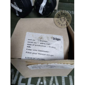 FILTROS MASCARA ANTIGAS ROSCA UNIVERSAL "DRAGGER MADE IN GERMANY" NUEVOS