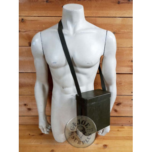 GERMAN ARMY PLASTIC SIDEBAG CONTAINER FOR THE NBC KIT USED