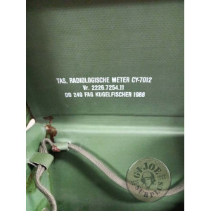 BOLSO PLASTICO RIGIDO EQUIPO DE LIMPIEZA NBQ ALEMANIA USADOS BOLSO TRANSPORTE CONTADOR GEYGER "CY-7012" HOLANDA USADAS