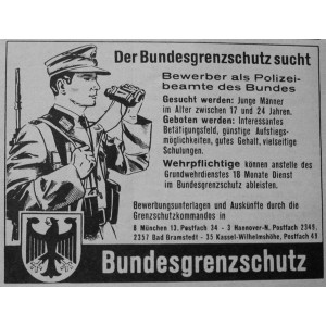 GERMAN BGS CAP BADGE