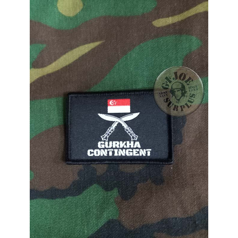 SINGAPORE SEALS!!! NAVAL DIVING UNIT VELCRO PATCH NEW SINGAPORE GURKHAS!!! SPF POLICE "GURKHA CONTINGENT" VELCRO
