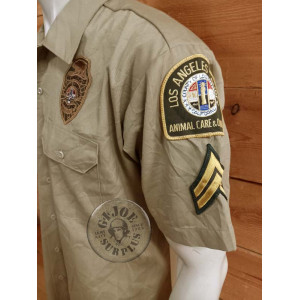 PIEZA UNICA NAM!!! CAMISA M/LARGA ALGODON "US ARMY 1975"