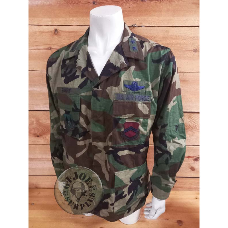 GENERAL USAF!!! CHAQUETILLA BDU WOODLAND "GENERAL 56TH FIGHTER WING" LARGE REGULAR
