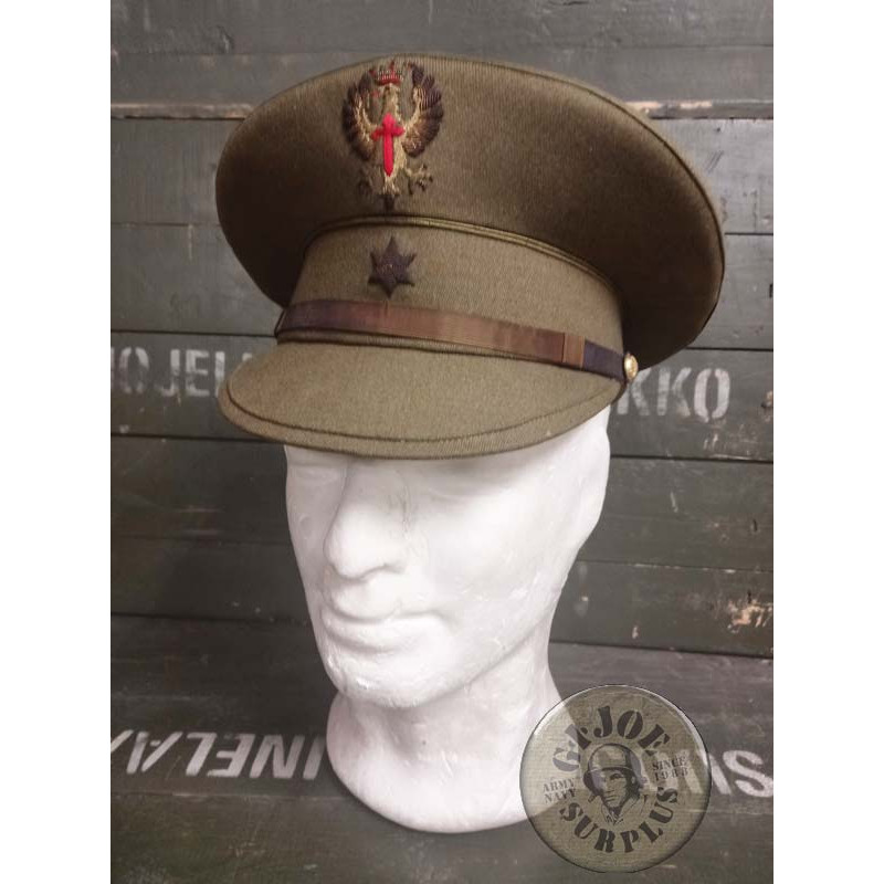 PIEZA UNICA!!! GORRA PLATO M1943 EJERCITO ESPAÑA TENIENTE CORONEL PRE-CONSTITUCIONAL