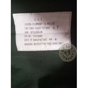 SINGAPURE ARMY FIELD LIGHT JACKET ERDL M84 CAMO SINGAPORE ARMY FIELD CAP ERDL M84 CAMO