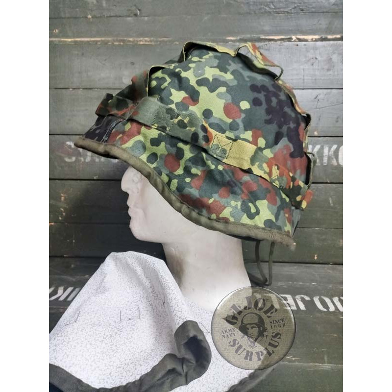 FUNDA REVERSIBLE FLECKTARN-NIEVE PARA CASCO EJERCITO ALEMAN "KEVLAR PASGT 826" USADAS