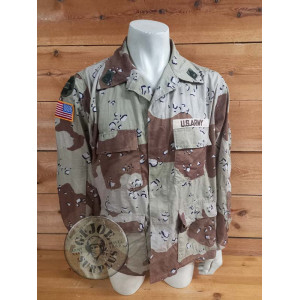 PIEZA UNICA!!! CHAQUETILLA BDU DESERT 6 COLORES "US ARMY " MEDIUM REGULAR GULF WAR 1991!!! CHAQUETILLA BDU DESERT 6 COLORES "VII
