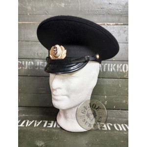 SOVIET UNION MERCHAN FLEET CAPTAINS CAP USED RUSSIAN NAVY OFFICERS CAP 1ST MODEL