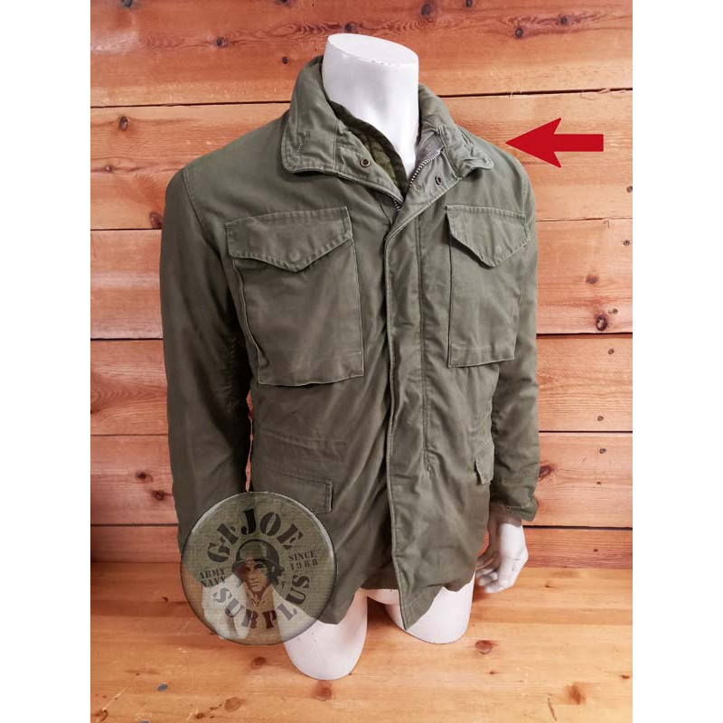CHAQUETA M65  VERDE 1eR MODELO "69TH DIVISION 1969" LARGE REGULAR CON FORRO / PIEZA ÚNICA