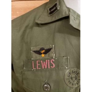 VIETNAM WAR!!! CAMISA UTILITY US ARMY CAPITA "SPECIAL FORCES"