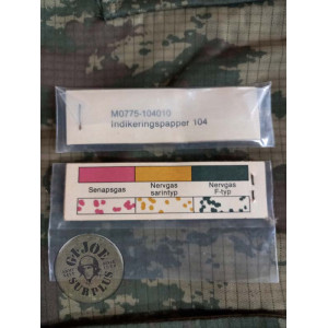 EQUIP GUERRA NBQ BRITANIC NOU /PAPER TORNASOL DETECTOR PAPER TORNASOL DETECTOR DE GASOS NERVIOSOS EXERCIT SUECIA COM NOUS