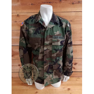 PEÇA UNICA!!! JAQUETA BDU WOODLAND US ARMY 10th MUNTANYA PEÇA UNICA!!! JAQUETA BDU WOODLAND US ARMY "MILITARY POLICE" LARGE REGU