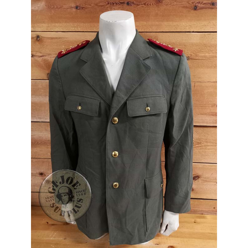 COLLECTORS PIECE!!! CZECH ARMY MAJOR GENERAL OFF DUTY JACKET ONE PIECE!!! CZECH COMUNIST NATIONAL SECURITY CORPS CORONEL OFFICER