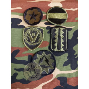 PEGAT TAB US AIRFORCE VERD OLIVA SET DE 5 PEGATS US ARMY VERD OLIVA NOUS