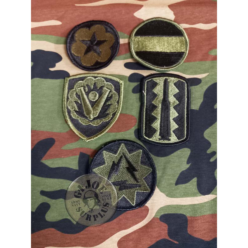 PARCHE TAB PECHO "US AIR FORCE" VERDE PACK OF 5 US ARMY UNITS SUBDUED PATCHES NEW
