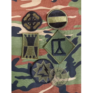 PARCHE TAB PECHO "US AIR FORCE" VERDE PACK OF 5 US ARMY UNITS SUBDUED PATCHES NEW