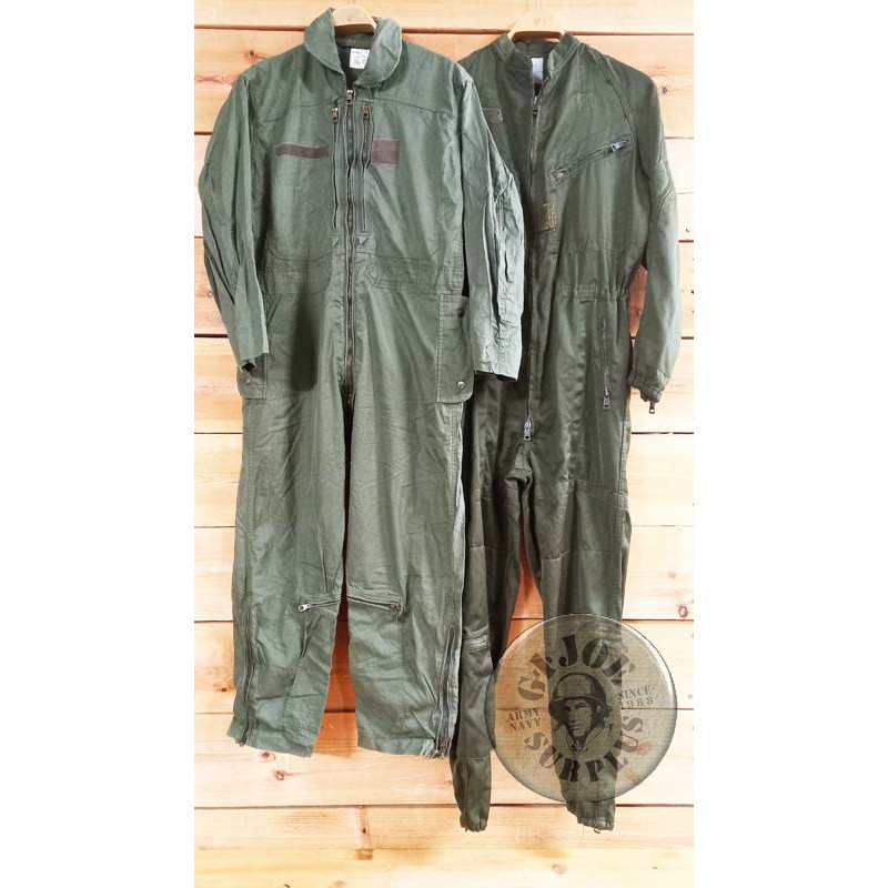 GERMAN ARMY TANK COVERALLS OLIVE GREEN USED CONDITION
