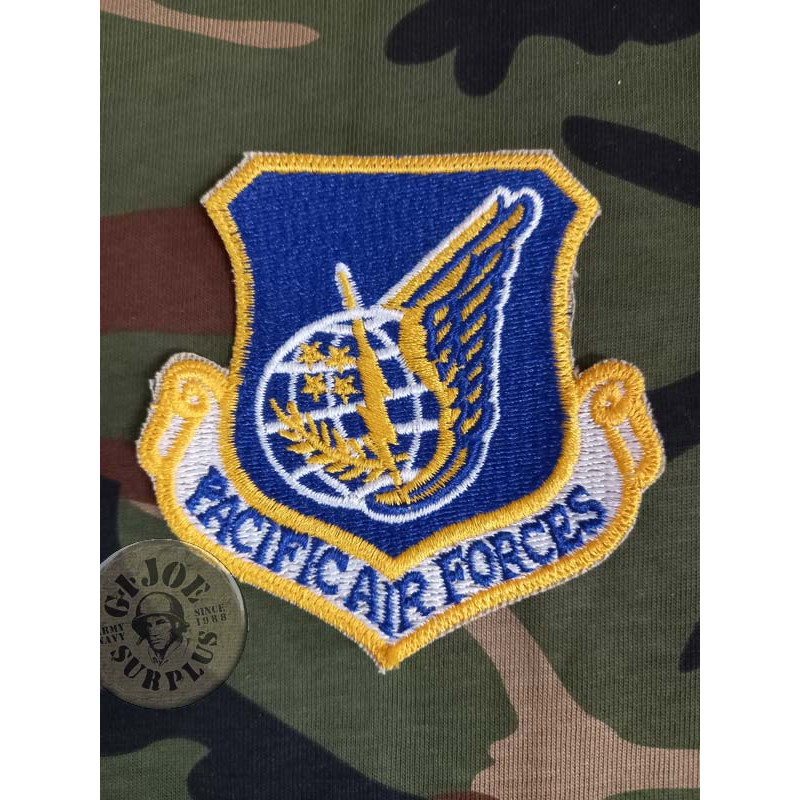 PARCHES GENUINOS USAF "PACIFIC AIR FORCE" AZUL