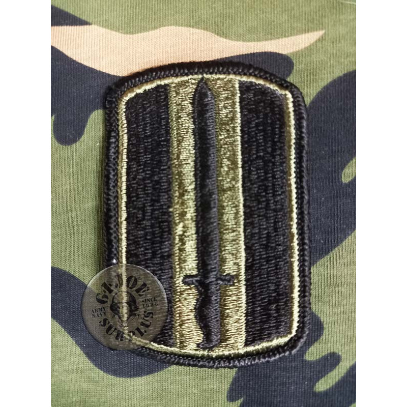 US ARMY OLIVE GREEN PATCH "163RD ARMORED  BRIGADE" NEW US ARMY OLIVE GREEN PATCH "193RD INFANTRY BRIGADE" NEW