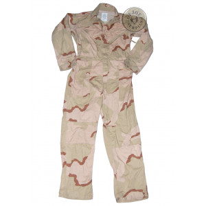 US ARMY CVC MECHANICS COVERALL ABRAMS DESERT CAMO USED