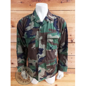 US ARMY BDU WOODLAND CAMO RIPSTOP JACKETS USED