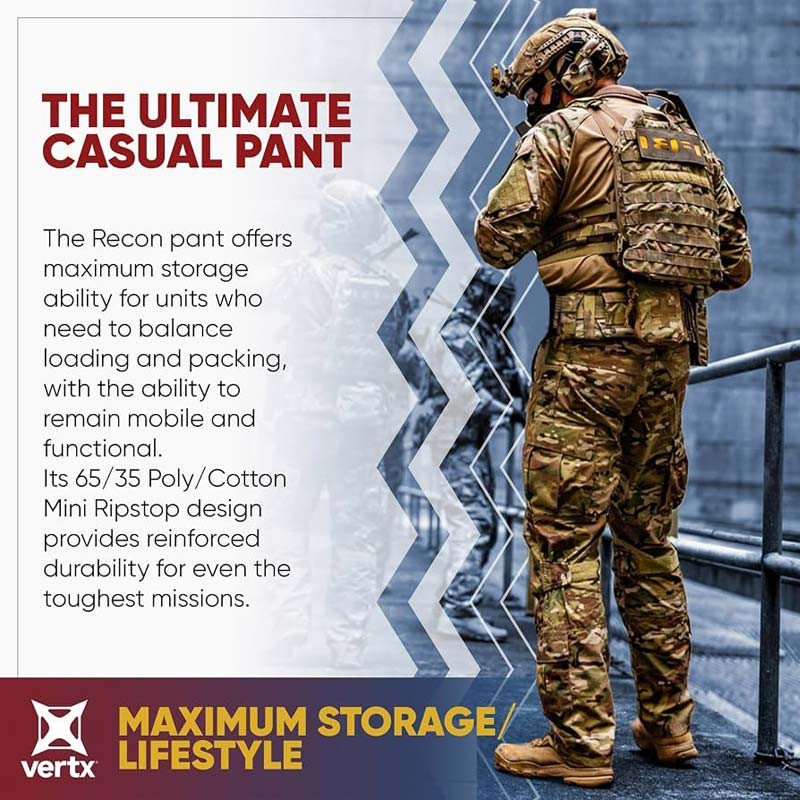 PANTALONES TACTICOS "VERTX RANGER" CAMO MULTICAM NUEVOS